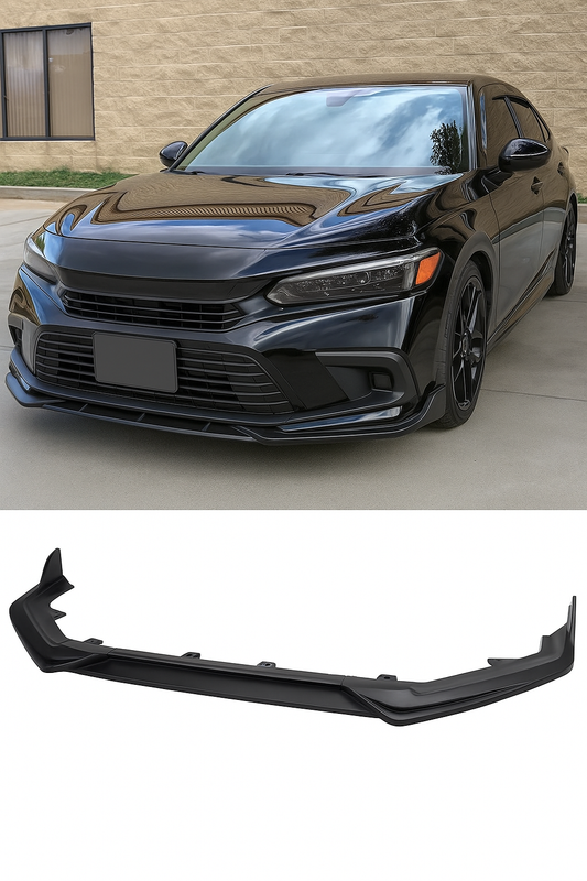 Aggressive Spike Style Front Splitter Kit – 3 Pcs Universal Fit | Durable ABS Build (Copy)