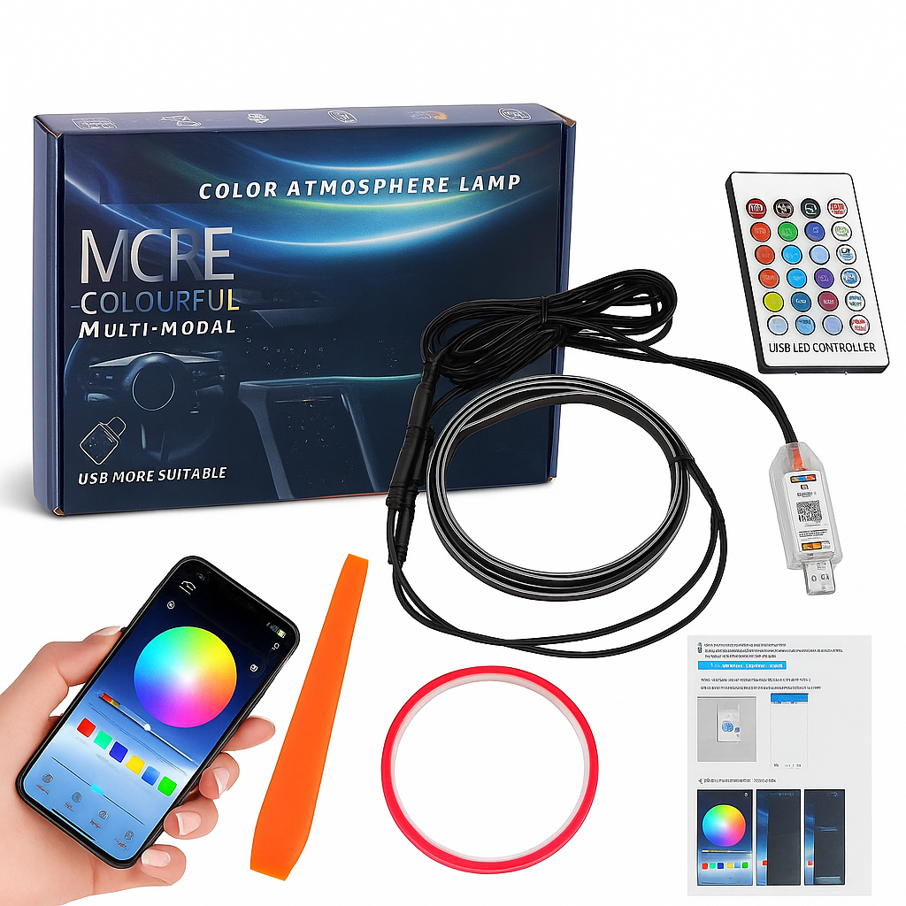 Dashboard Ambient Lights (2 PCS) – APP Controlled | 200+ Dynamic Modes
