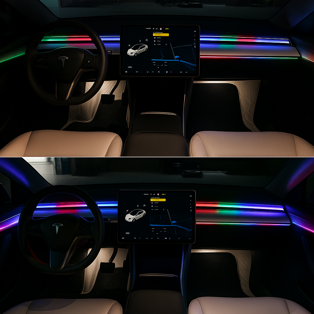 Dashboard Ambient Lights (2 PCS) – APP Controlled | 200+ Dynamic Modes