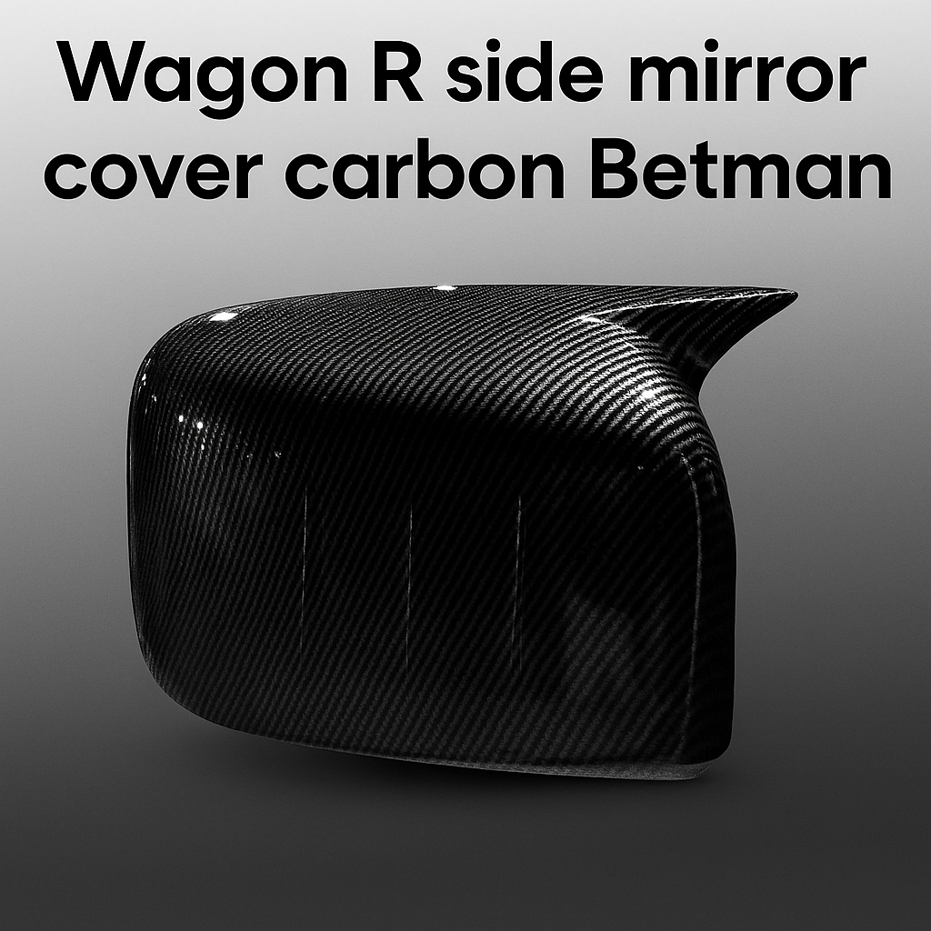 Suzuki Wagon R Batman Side Mirror Covers – Premium Carbon Fiber ABS Plastic