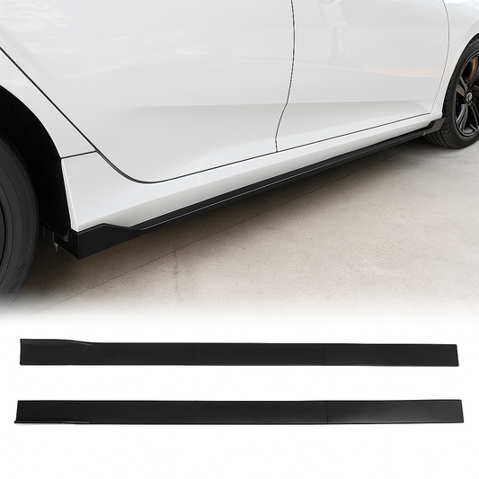 Universal Side Splitter Kit – 4pcs Gloss Black | Premium ABS Plastic