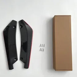 Premium Back Canards – 2pcs | Gloss Black & Carbon Style | High-Quality ABS Plastic