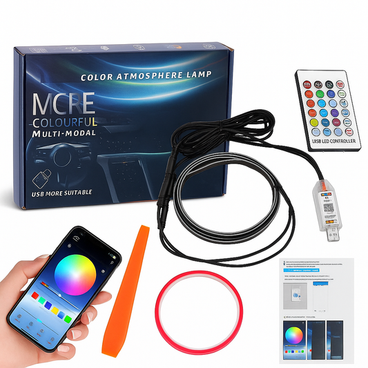 Dashboard Ambient Lights (2 PCS) – APP Controlled | 200+ Dynamic Modes